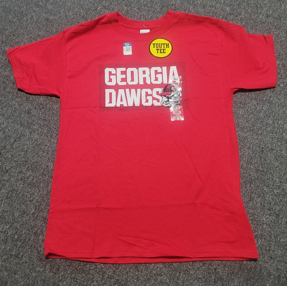 NEW Youth Large GA Bulldogs T-Shirt~UGA~NCAA~Georgia~Youth Large